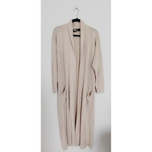 Virginia Slims Cardigan Sweater Beige Woman Size S/M Missing Belt